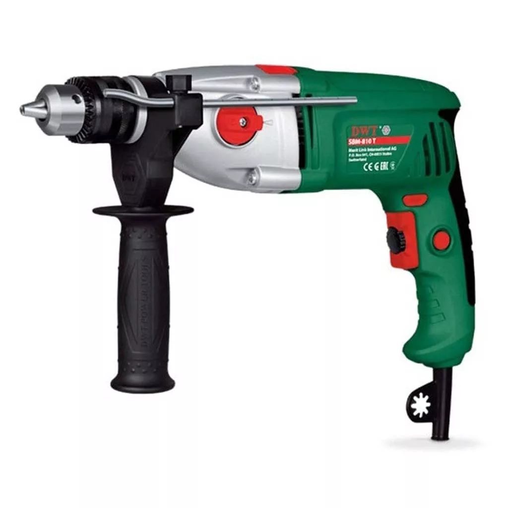 دریل 13 گیربکسی دو سرعته 810 وات مدل SBM-810T برند DWT توسن