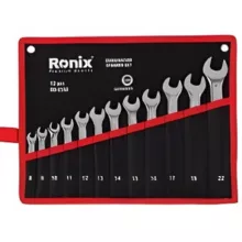 ست 12 عددی آچار یکسر رینگ و یکسر تخت مدل RH-2158 رونیکس