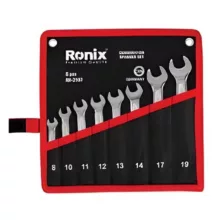ست 8 عددی آچار یکسر رینگ و یکسر تخت مدل RH-2157 رونیکس