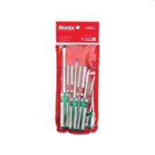 پیچ گوشتی دسته کریستالی مشتی 7 عددی مدل RH-2701 رونیکس